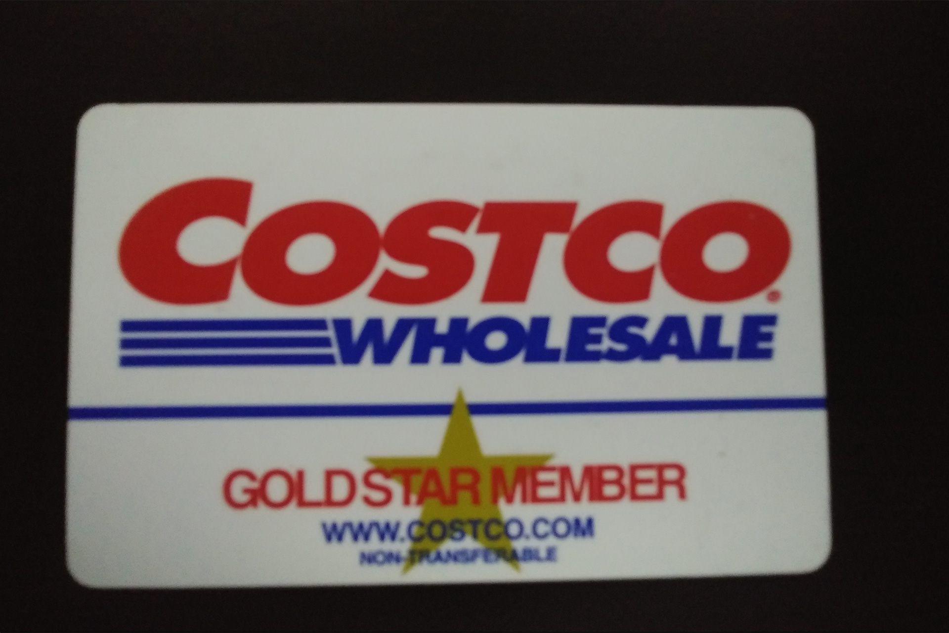 This is an image of a Costco card.